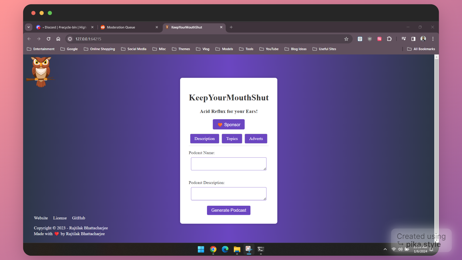 KeepYourMouthShut app screenshot